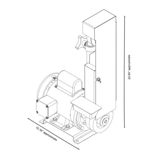 Kalamazoo Industries 2 X 48 Inch Industrial Table Belt Sander - 2FSM