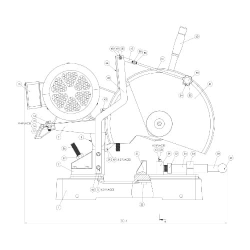 Kalamazoo Industries 14 Inch Heavy Duty High Speed Non-Ferrous Saw - HS14