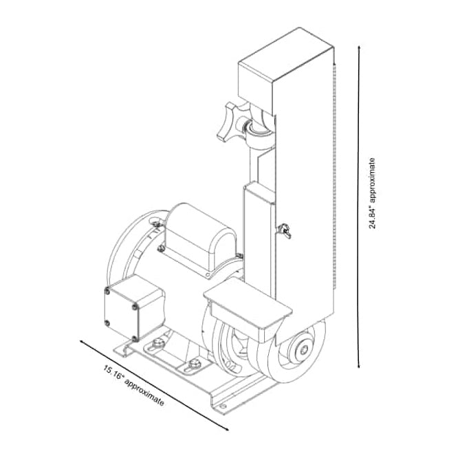 Kalamazoo Industries 2 Inch Sander with Full Boxed Guard - 2FSMS