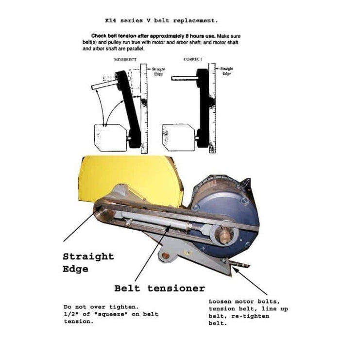 Kalamazoo Industries 14 Inch Industrial Abrasive Mitre Chop Saw 1ph - KM14