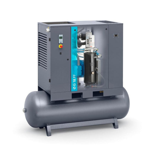 Atlas Copco 30HP, 114 CFM, 132 Gallon G22 Rotary Screw Air Compressor 208-230/460V -8153335835