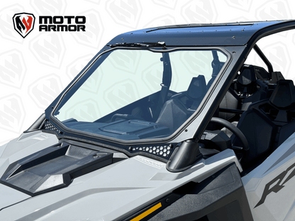 Moto Armor Polaris RZR Pro Max Visibility Full Glass Windshield - MA-RZPRO-MAX-WS-GLS-BLK-Y