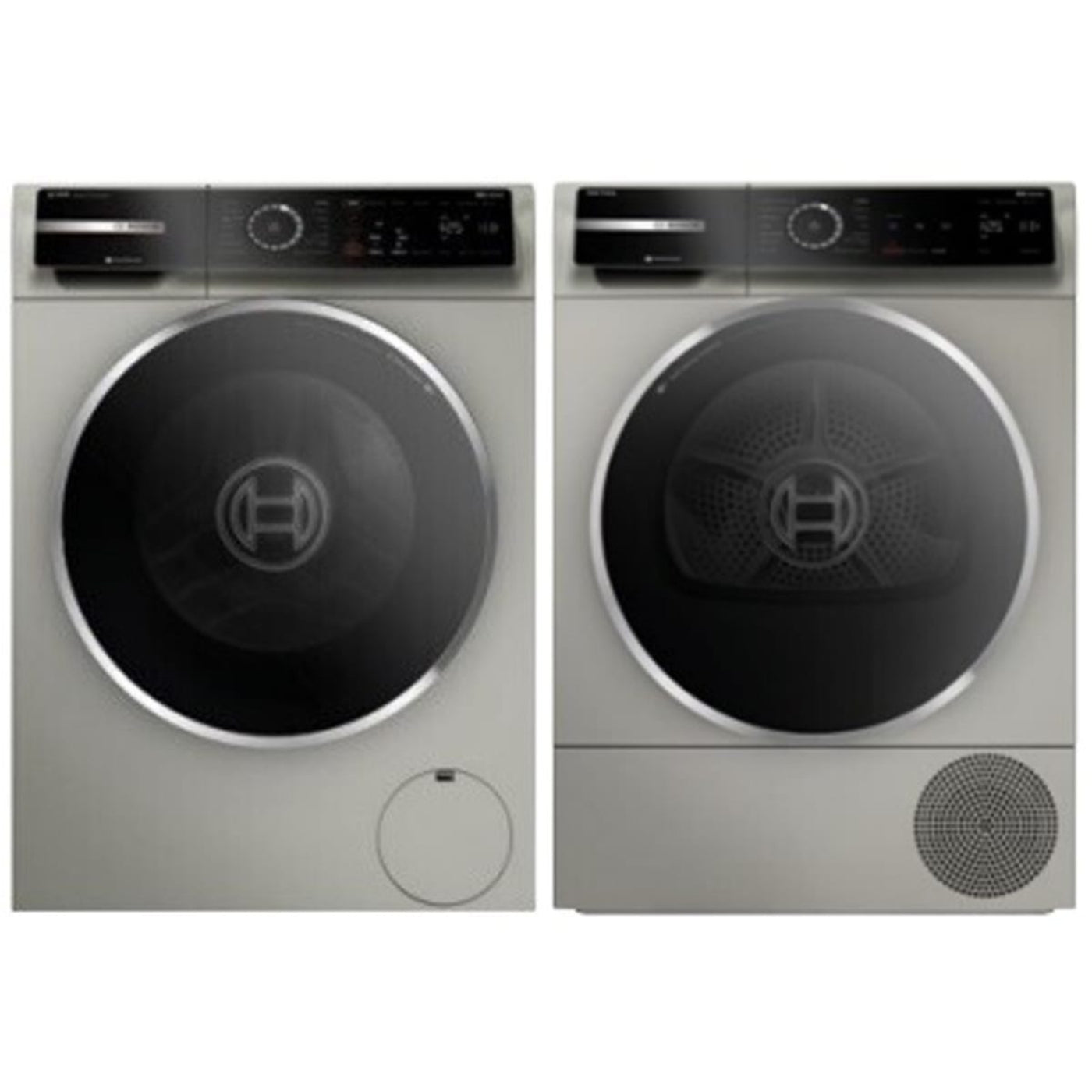Bosch WGB246AXUC 24 Inch Smart Front Load Washer & Bosch WQB245AXUC 24 Inch Compact Heat Pump Dryer - Bosch-WGB246AXUC-WQB245AXUC
