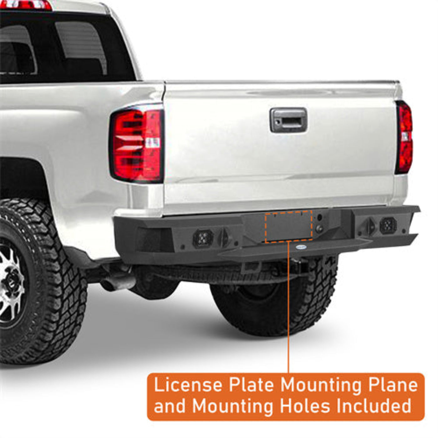 Hooke Road Rear Bumper (07-18 Chevy Silverado 1500) - HE.9036