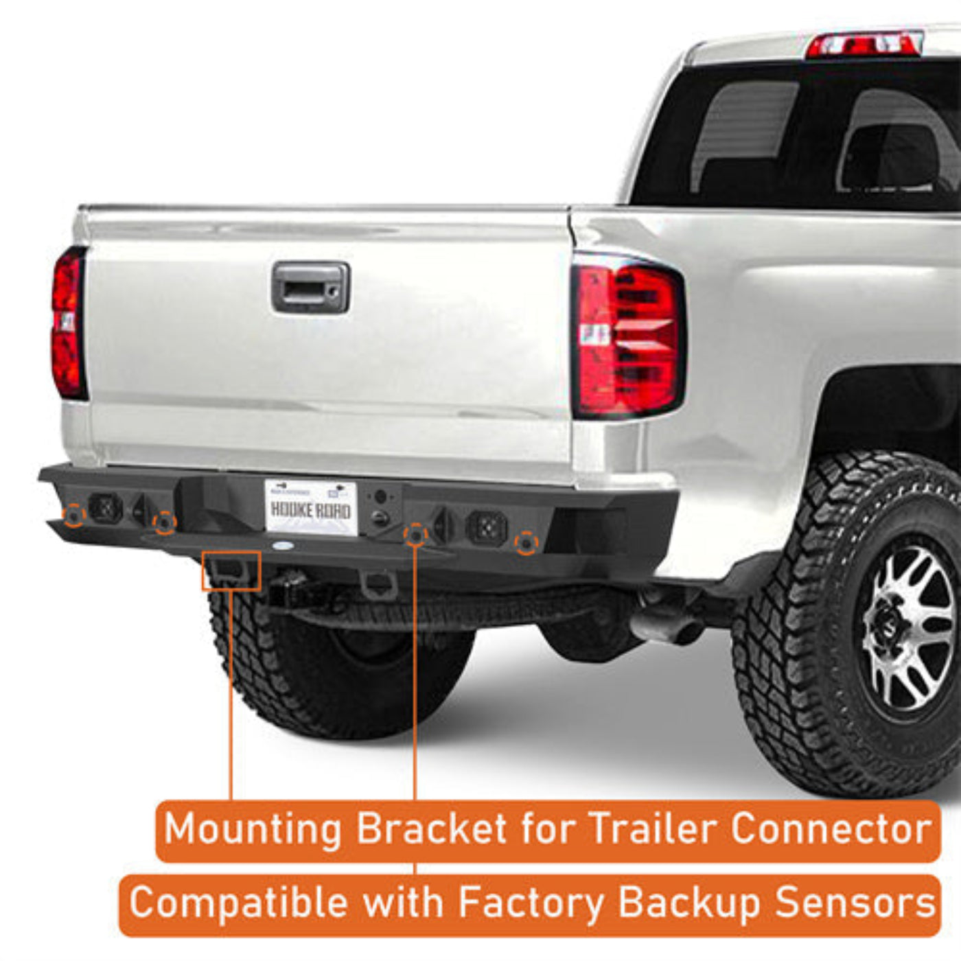 Hooke Road Rear Bumper (07-18 Chevy Silverado 1500) - HE.9036