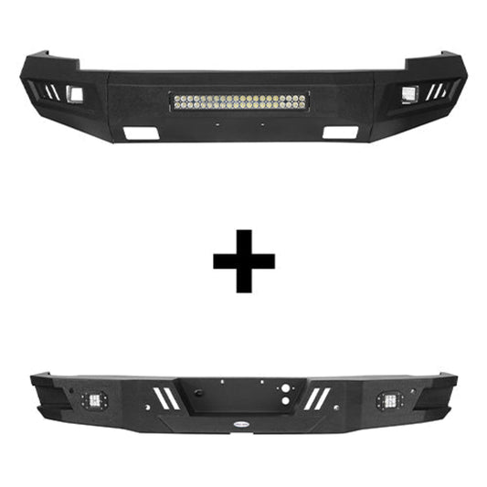 Hooke Road HR Front & Rear Bumper Combo(07-13 Chevy Silverado 1500)  - HE.9021&HE.9025&Z01