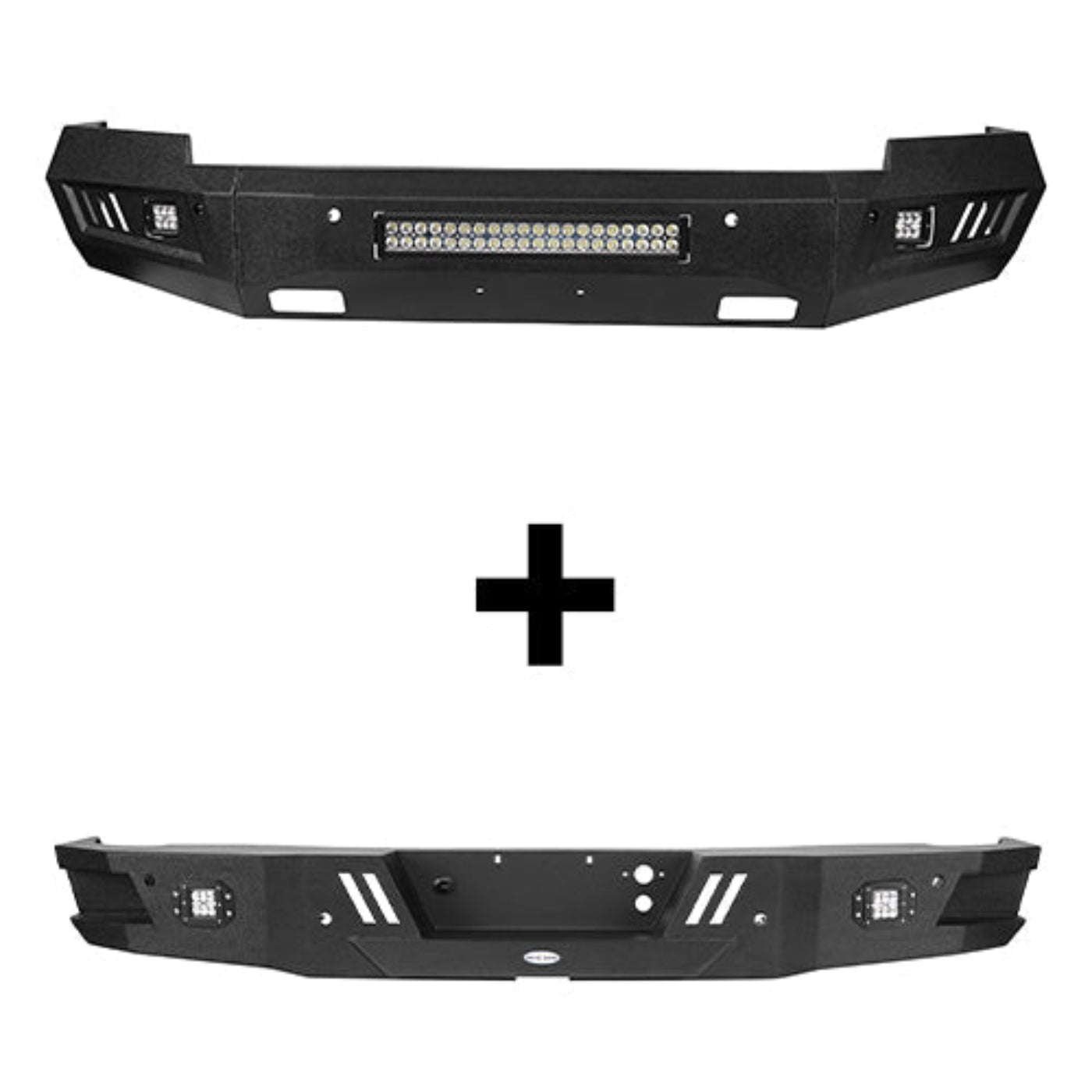 Hooke Road Chevrolet Front & Rear Bumper Combo(14-15 Chevy Silverado 1500) - HE.9022&HE.9025&Z01