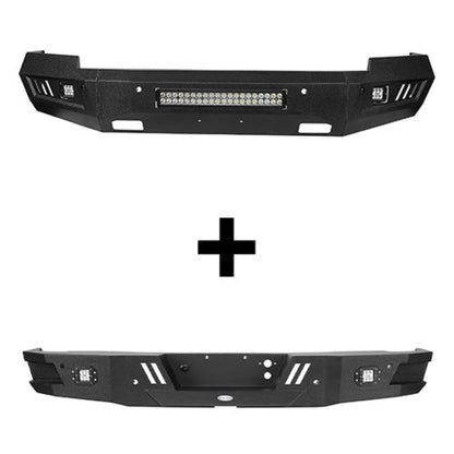 Hooke Road Chevrolet Front & Rear Bumper Combo(14-15 Chevy Silverado 1500) - HE.9022&HE.9025&Z01