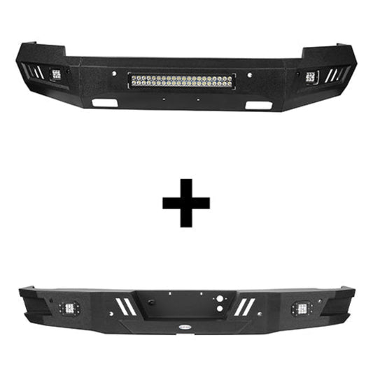Hooke Road Chevrolet Front & Rear Bumper Combo(14-15 Chevy Silverado 1500) - HE.9022&HE.9025&Z01