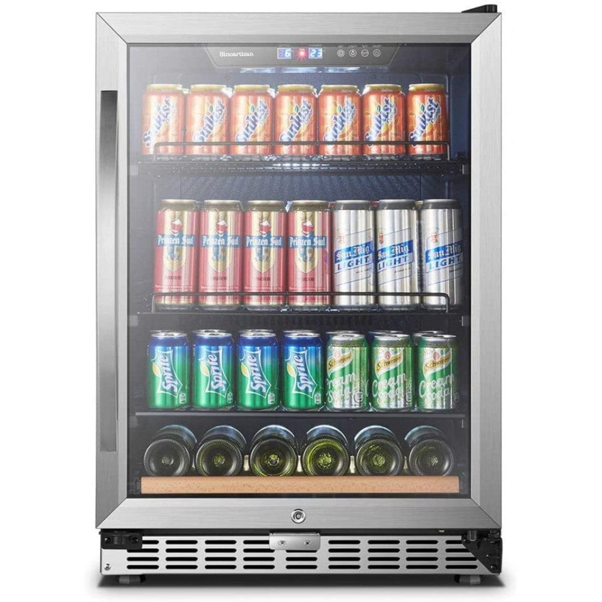 Lanbo Sinoartizan 110 Cans 6 Bottles Single Zone Beverage Coolers - ST-54BC