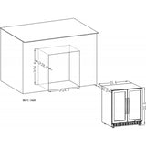 Lanbo Sinoartizan 24" Dual Zone Stainless Steel Wine and Beverage Coolers - ST-36B