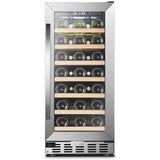 Lanbo Sinoartizan 33 Bottles Single Zone Stainless Steel Wine Coolers - ST-33S