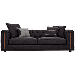 Enza Home US Sirona 3 Seater Sofa - 2108 - K1 - 10912 Black 1 -AR:101 - KR: 101 - 1434326