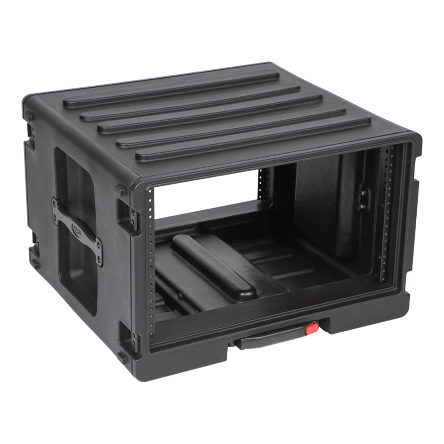 SKB 6U rSeries Rolling Rack with Integrated Back Wheels and 1-Touch Pull Handle - 420634