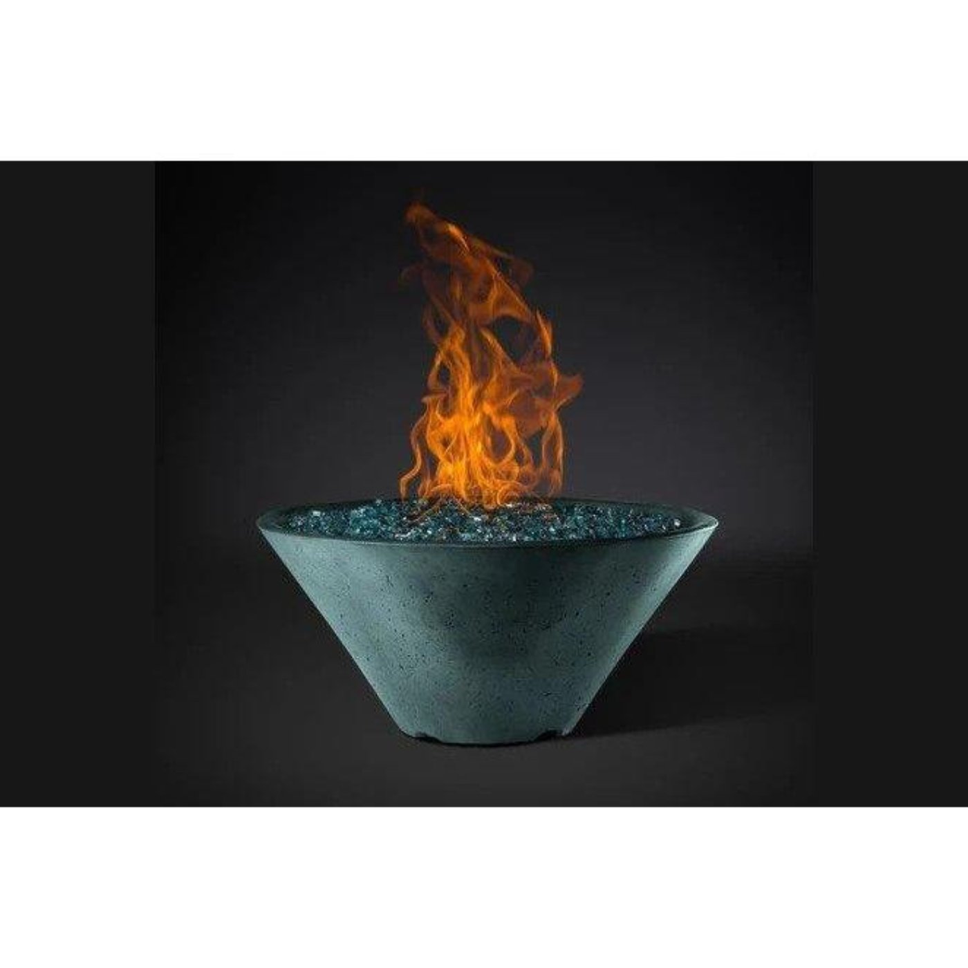 Slick Rock Concrete Ridgeline Conical Fire Bowl with Match Ignition - KRL22CMNG