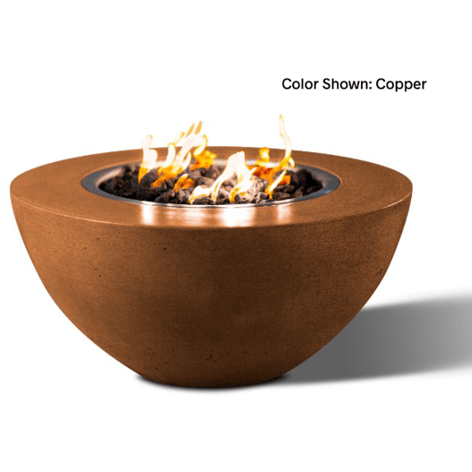 Slick Rock Concrete 34" Oasis Round Fire Bowl with Electronic Ignition - KOF34EING