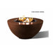 Slick Rock Concrete 34" Oasis Round Fire Bowl with Match Ignition - KOF34MNG