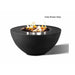 Slick Rock Concrete 34" Oasis Round Fire Bowl with Match Ignition - KOF34MNG