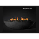 Slick Rock Concrete 60" Oasis Oval Fire Bowl with Electronic Ignition - KOF60EING