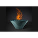 Slick Rock Concrete Ridgeline Conical Fire Bowl with Electronic Ignition - KRL22CEING