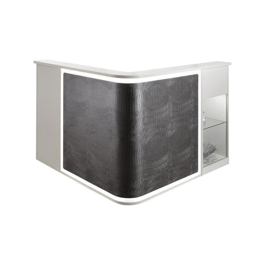 Salon Ambience Smart Italian Reception Desk w/ LED Light  -  RD216
