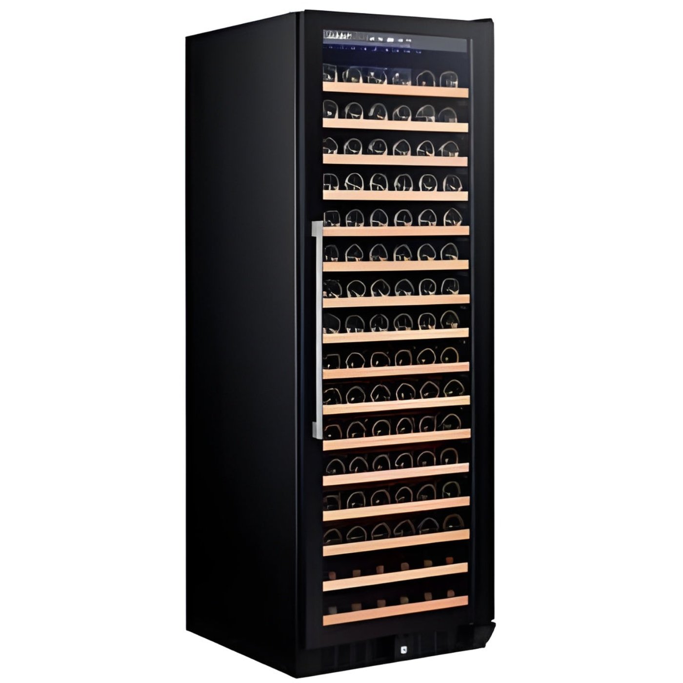 Smith and Hanks 166 Bottle Dual Zone Wine Cooler, Smoked Black Glass Door - RW428DRG