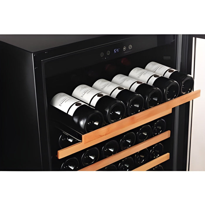 Smith and Hanks 166 Bottle Single Zone Wine Cooler, Stainless Steel Door Trim - RW428SR