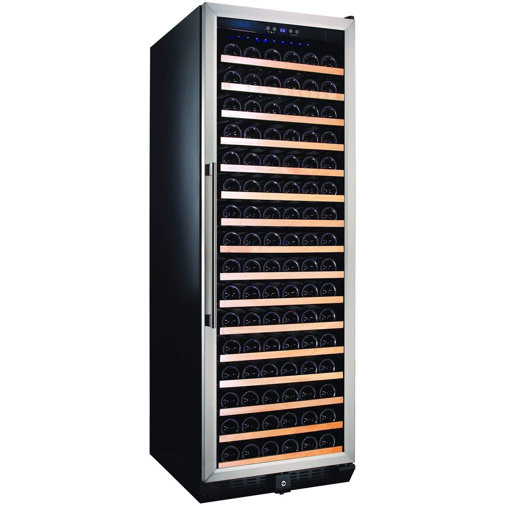 Smith and Hanks 166 Bottle Single Zone Wine Cooler, Stainless Steel Door Trim - RW428SR