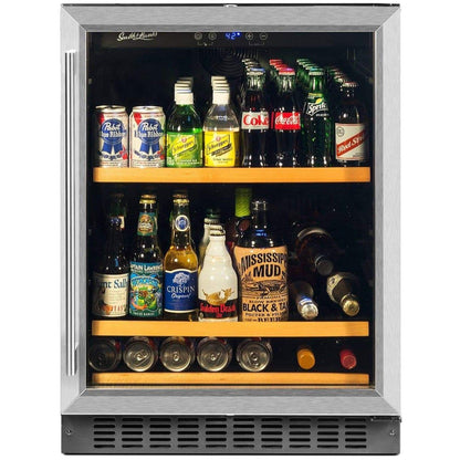 Smith and Hanks 178 Can Beverage Cooler, Stainless Steel Door Trim - BEV145SRE