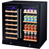 Smith and Hanks Wine & Beverage Cooler, Smoked Black Glass Door - BEV176D