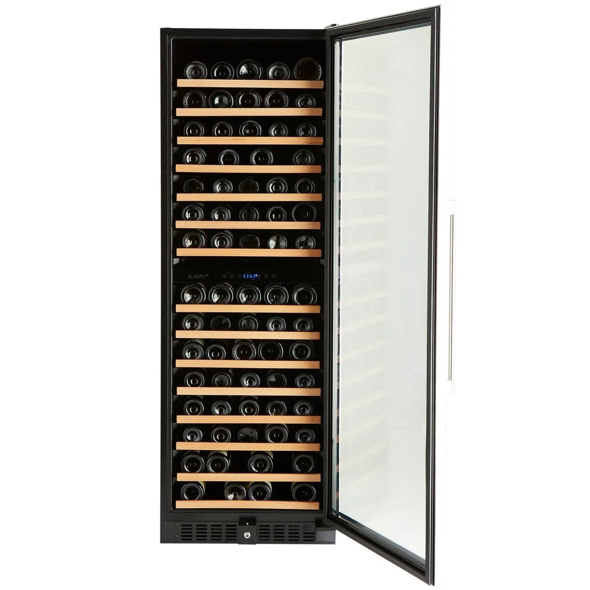 166 Bottle Premium Dual Zone Stainless Steel Wine Refrigerator - Backyard Provider