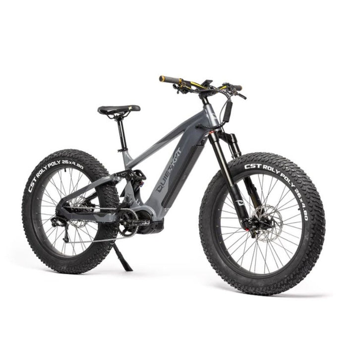 2023 QuietKat IBEX 1000W 48V Mid Drive Suspension Fat Tire Electric Bike