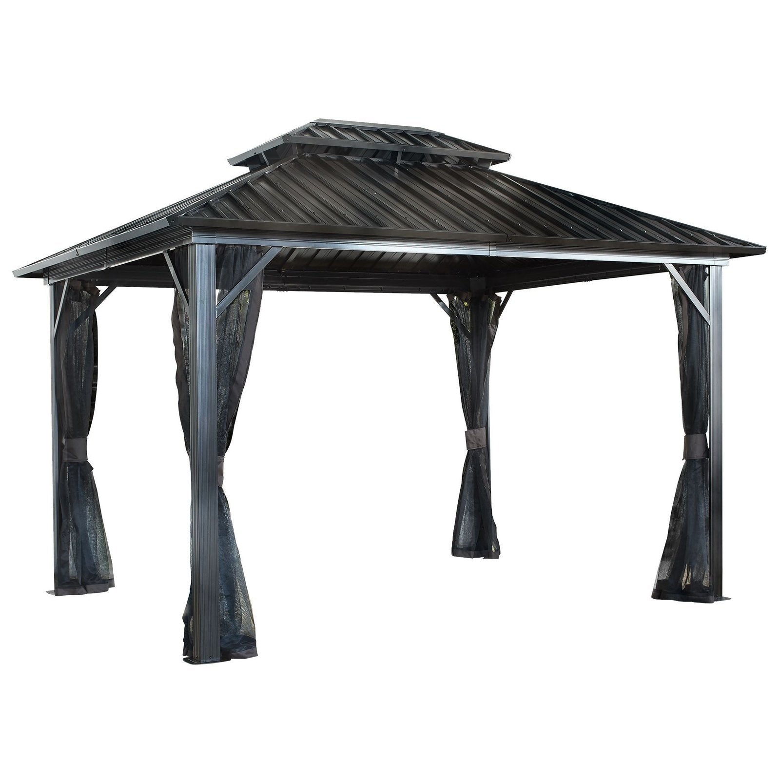 Sojag™ Genova II Double-Roof Gazebo with Mosquito Netting