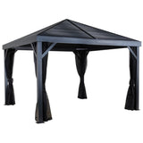 Sojag Gazebo  South Beach 12x12 Aluminum Gazebo - Light Grey