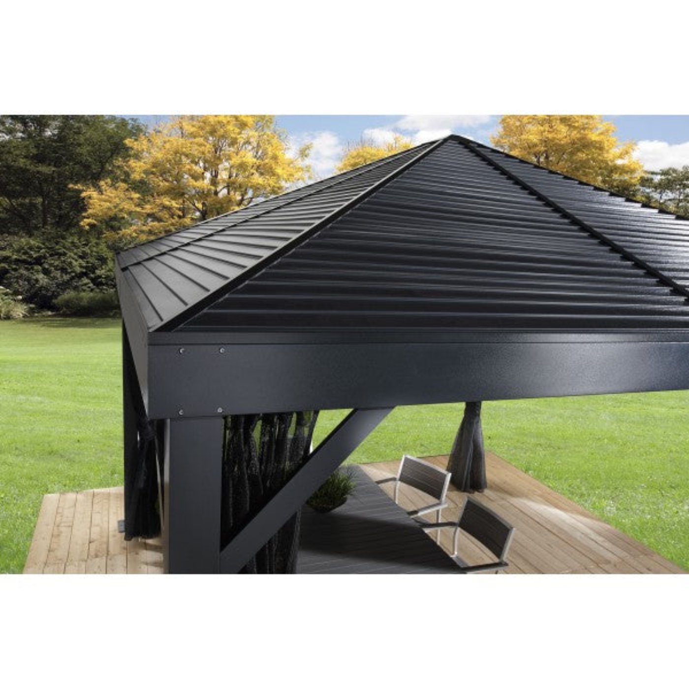 Sojag Gazebo South Beach 12x12 Aluminum Gazebo - Light Grey