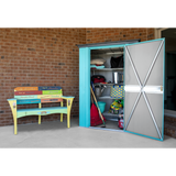 Spacemaker Patio Shed 4 x 3 Ft. In Teal And Anthracite - CY43T21