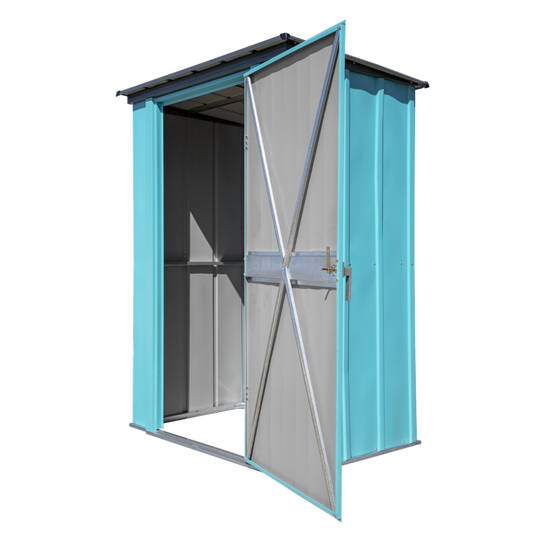 Spacemaker Patio Shed 4 x 3 Ft. In Teal And Anthracite - CY43T21