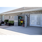 Spacemaker Patio Shed In Flute Grey And Anthracite - PS43