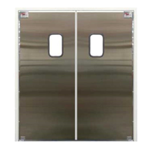 Curtron SPD-30-SS-DBL-4296 42" x 96" Service-Pro Series 30 Double Swing Door - CUSPD30SSDBL4296