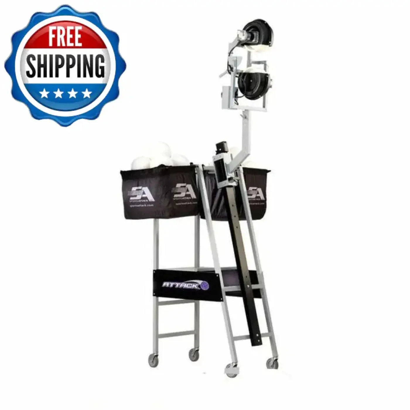 SportsAttack Attack Volleyball Pitching Machine - 120-1100 (90V - 3181-4770-1)