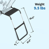 Springfree Trampoline Kids Oval 8 x 11Ft Trampoline & FlexrStep V2 Safety Ladder - 299723