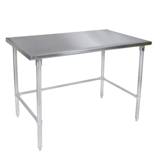 John Boos ST6-3030SBK Open Base 30"W x 30"D Work Table, Stainless Steel Top - JBST63030SBK