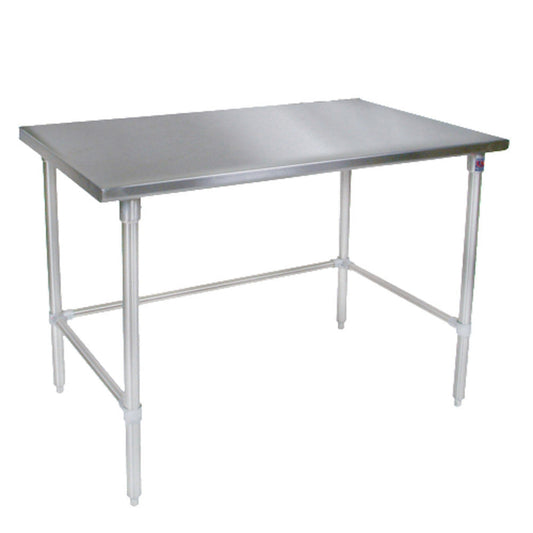 John Boos ST6-2448GBK 48" W x 24" D Work Table, Stainless Steel Top - JBST62448GBK