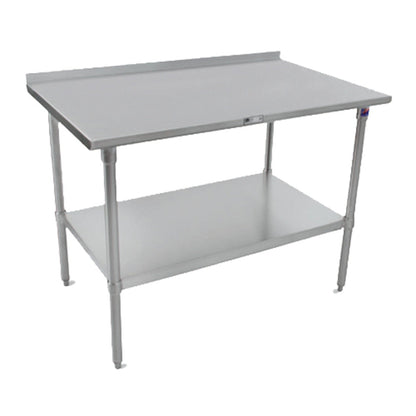 John Boos ST6R1.5-30120SSK Stainless Steel 120" W x 30" D Work Table - JBST6R1530120SSK