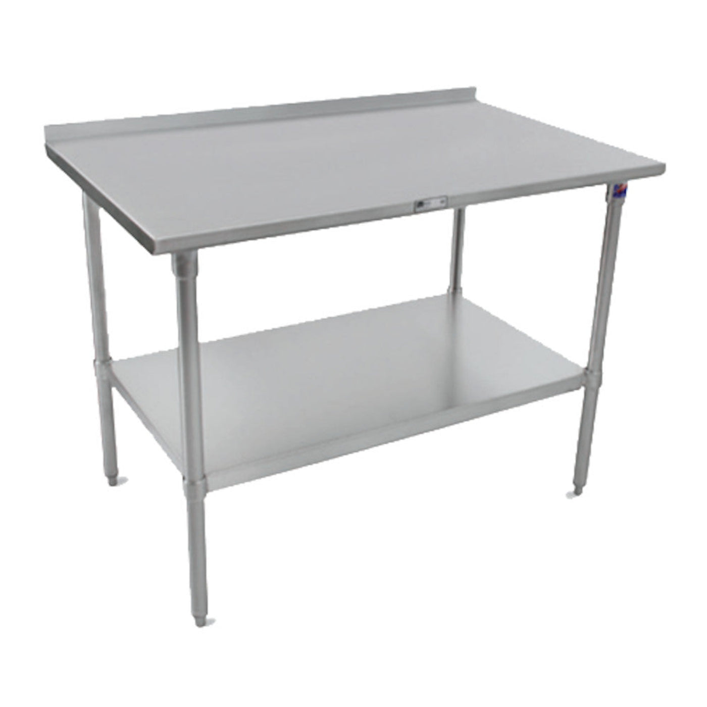 John Boos ST6R1.5-3096SSK Stainless Steel 96" W x 30" D Work Table - JBST6R153096SSK