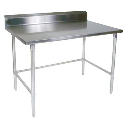 John Boos ST6R5-2448SBK Open Base 48"W x 24"D Stainless Steel Work Table - JBST6R52448SBK