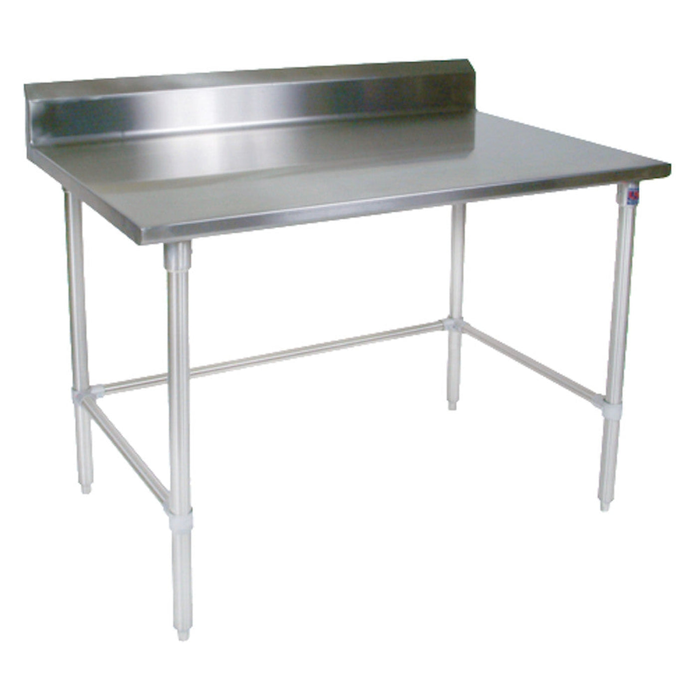 John Boos ST6R5-2448SBK Open Base 48"W x 24"D Stainless Steel Work Table - JBST6R52448SBK