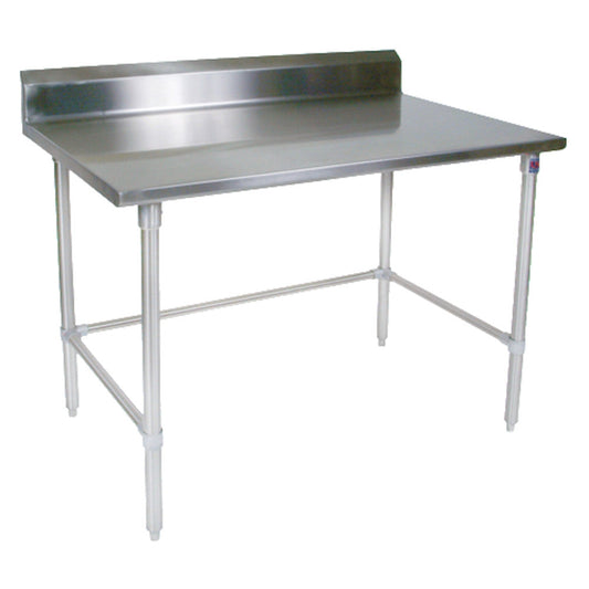 John Boos ST6R5-2448SBK Open Base 48"W x 24"D Stainless Steel Work Table - JBST6R52448SBK