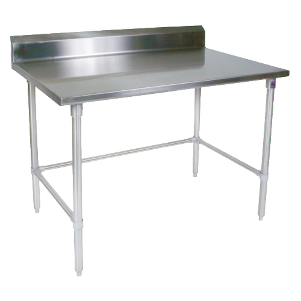 John Boos ST6R5-24120SBK Open Base 120"W x 24"D Stainless Steel Work Table