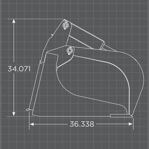 Loflin Fabrication XHD Grapple Bucket - 0150701072